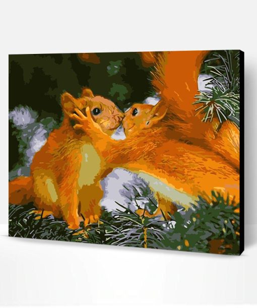 Love Golden Squirrel Paint By Number