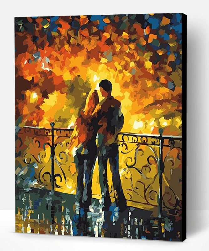 Lovers in Bridge Paint By Number