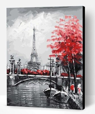 Seine River Through Paris Paint By Number