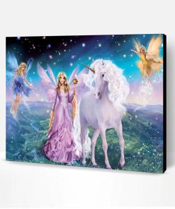 Magical Unicorns and Fairies Paint By Number