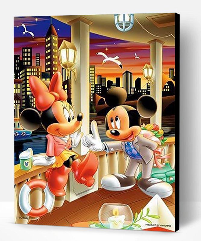 Mickey and Minnie Date Paint By Number