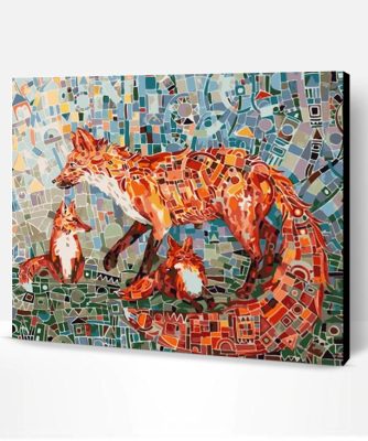 Mosaic Fox Paint By Number