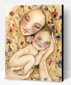 Mother and Baby Paint By Number
