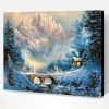 Mountains Winter Scene Paint By Number