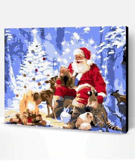 Old Santa Claus Paint By Number