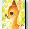 Deer with Butterfly on Nose Paint By Number