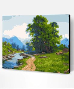 River Scenery Paint By Number