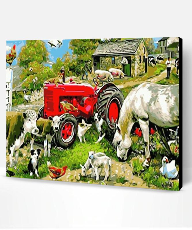 Farmer Animals Paint By Number
