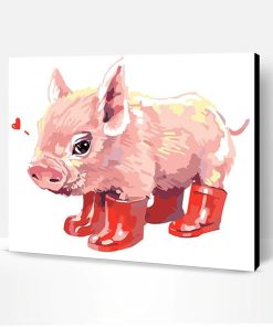 Pink Pig Paint By Number
