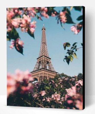 Paris Eiffel Tower In Spring Paint By Number