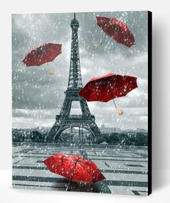 Umbrellas Paris Paint By Number