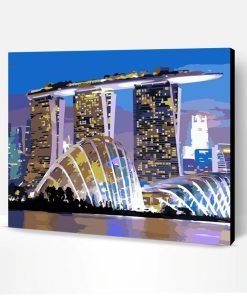 Singapore Night Lights Paint By Number