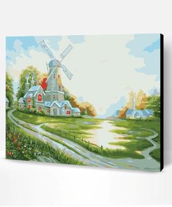 Windmill House Paint By Number