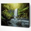 Peaceful Waterfall Scenery Landscape Paint By Number