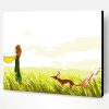 Little Prince And Fox in Grassland Paint By Number