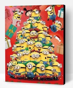 Minions Christmas Tree Paint By Number