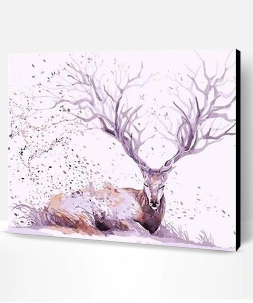 Resting Deer Paint By Number