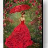 Woman In The Rose Gown Paint By Number