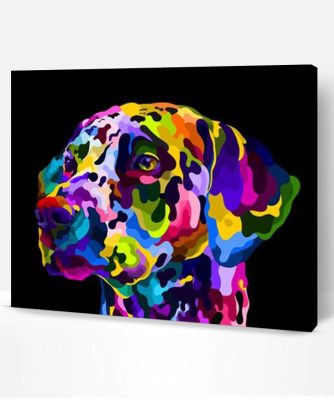 Colorful Dog On Pop Art Paint By Number