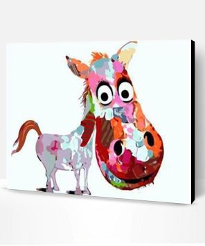 Colorful Donkey Paint By Number