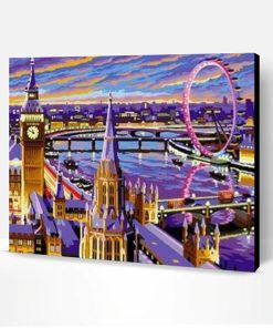 London Eye and Big Ben Paint By Number