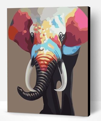 Colorful Elephant Paint By Number