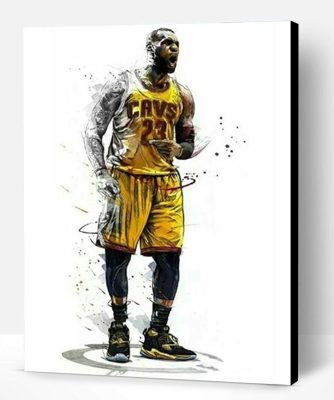 Lebron James Lakers Paint By Number