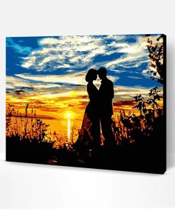 Loving Couple in The Sunset Paint By Number