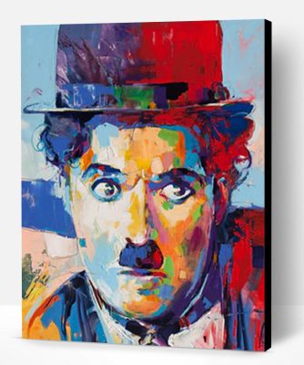 Colorful Charlie Chaplin Paint By Number