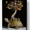 Turtle back butterfly tree Paint By Number