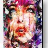 Abstract Splash Girl Portrait Paint By Number