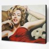 Marilyn Monroe Red Dress Paint By Number