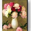 Rose Flowers In White Vase Paint By Number