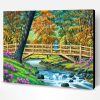 Wooden Bridge Forest Paint By Number