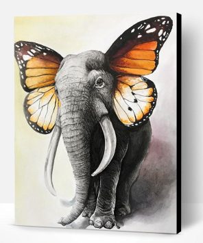 Butterfly Elephant Paint By Number