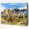 Elephant Herd Paint By Number