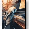 Owl on Piano Paint By Number