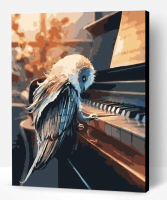 Owl on Piano Paint By Number