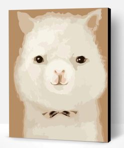 Cute White Sheep Paint By Number