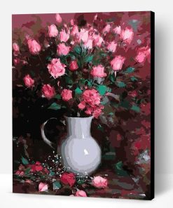 Pink Flowers Paint By Number