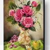 Pink Rose Vase Paint By Number
