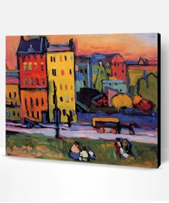 Houses in Munich Wassily Kandinsky Paint By Number