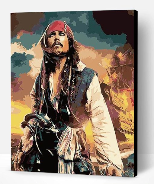 Pirate Jack Sparrow Paint By Number