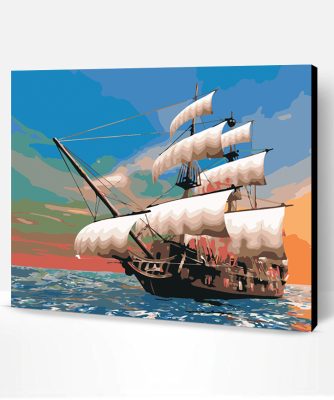 Pirate Ship Paint By Number