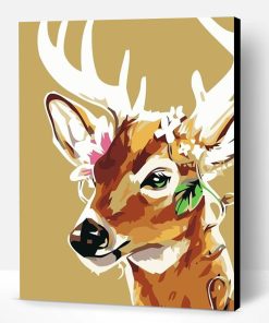 Portrait of Sika Deer Paint By Number
