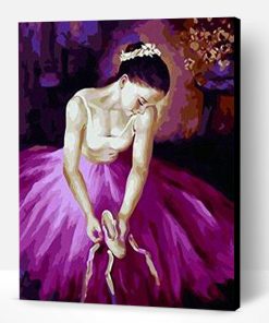 Purple Ballet Dancer Paint By Number