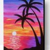 Purple Beach Sunset Paint By Number