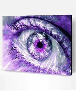 Purple Eyes Paint By Number
