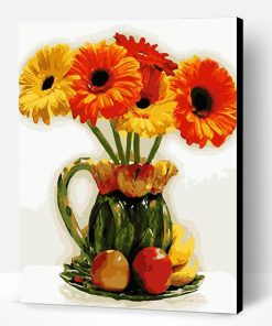 Yellow Daisy Flower Fruit Paint By Number