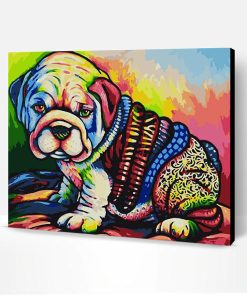 Colorful Bol Dog Paint By Number